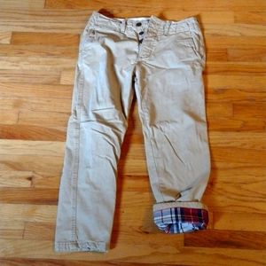 A&F Flannel-lined Khakis (31x30)